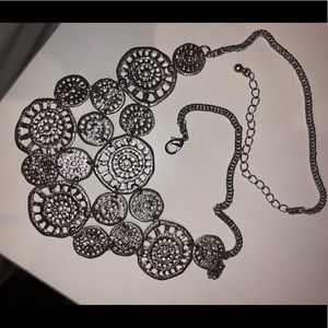 Silver chunky necklace